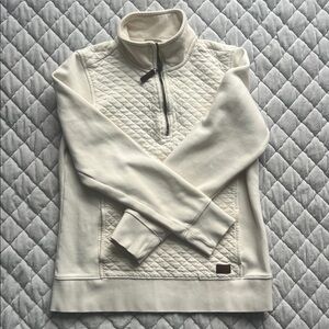 L.L. Bean Cream Quarter Zip
